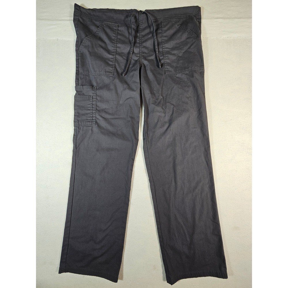 Scrubstar Pewter Gray Cargo Scrub Pants Small WM01B082 Drawstring Stretch Mens